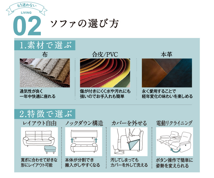 ソファの選び方
